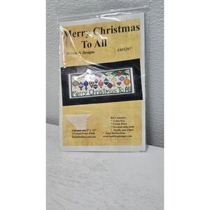 Merry Christmas Patchwork Cross Stitch Kit New Sealed